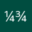 ¼¾