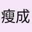 瘦成竹竿
