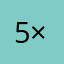 5×5=5