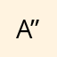 A”a.