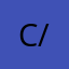 C/;{'>