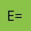 E=h2o